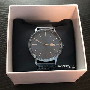 Lacoste Men's Moon Quartz Watch with Stainless Steel Strap, Blue